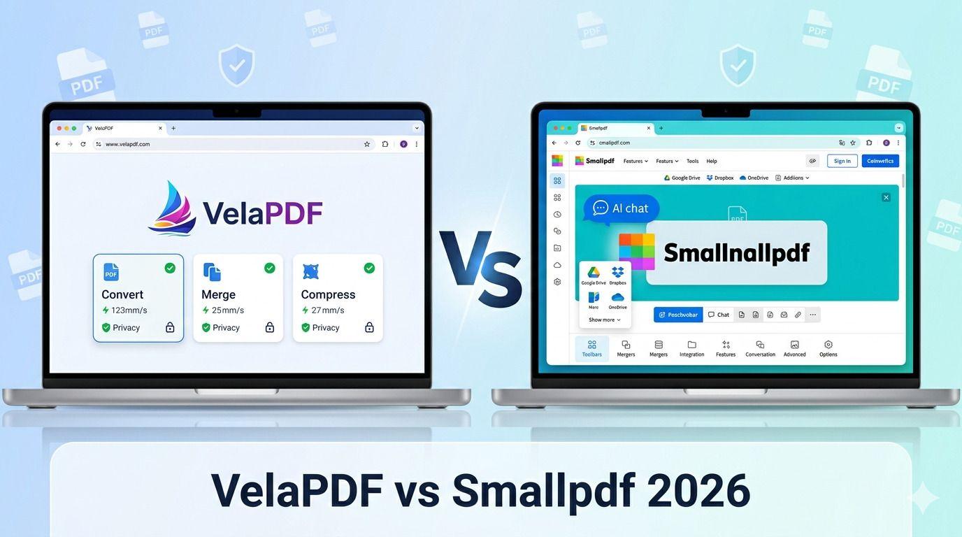 Smallpdf vs VelaPDF: Which PDF Tool Is Better in 2026?